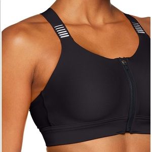 Under Armour Zip Reflective Sports Bra
